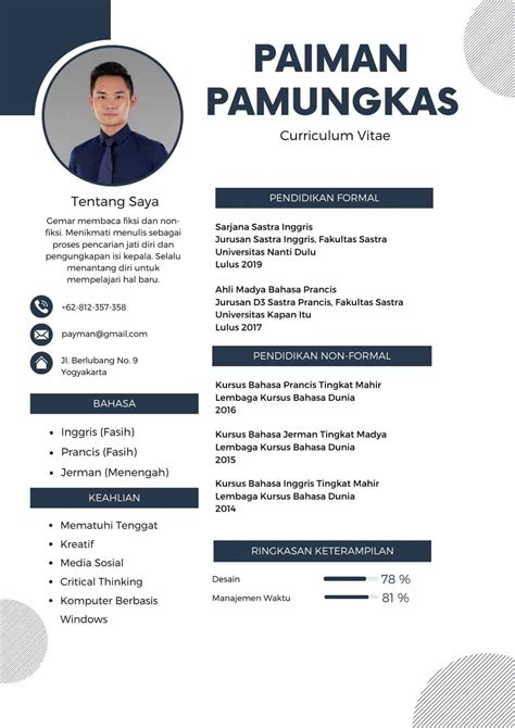 Contoh Pendidikan Non Formal Di Cv