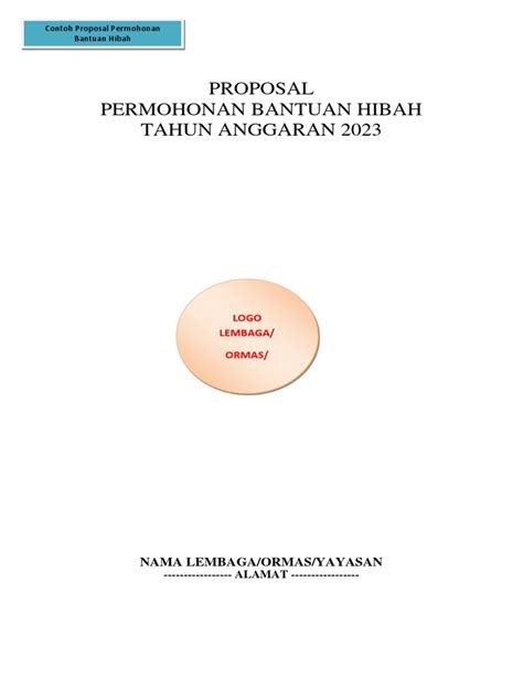 Contoh Penutup Proposal Hibah