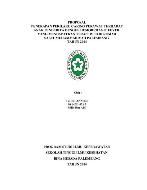 Contoh Pra Proposal Keperawatan