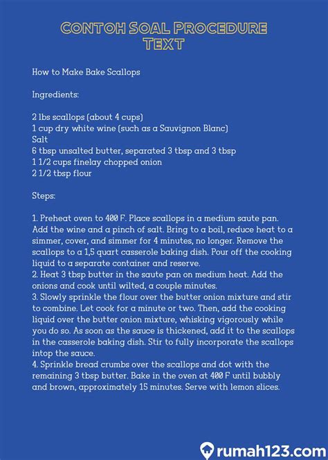 Contoh Procedure Text Dan Soalnya