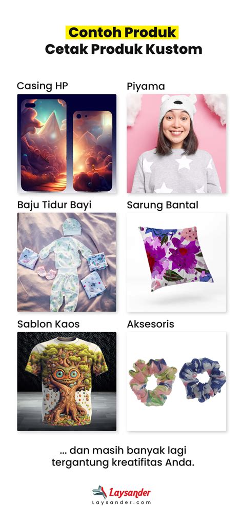Produk kreatif seperti stiker dan label yang dicetak sendiri