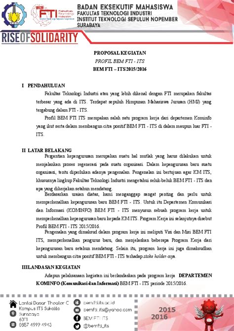 Contoh Profil Proposal