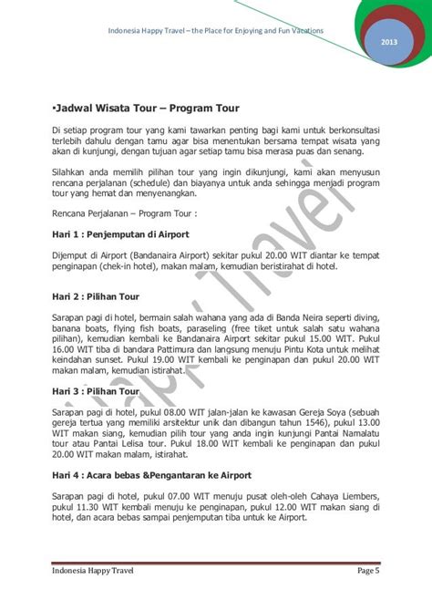 Contoh Proposal Agent Hotel