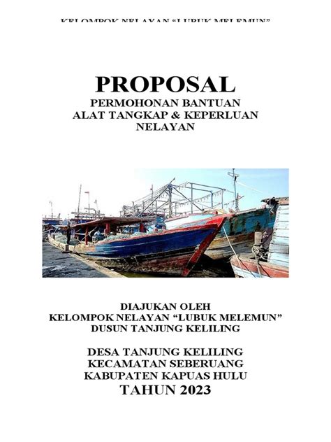 Contoh Proposal Bantuan Nelayan