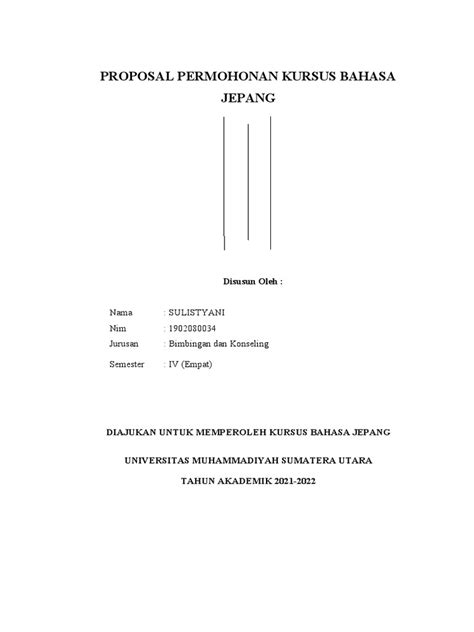 Contoh Proposal Lembaga Kursus