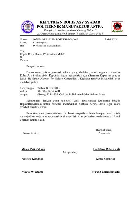 Contoh Proposal Minta Sponsor