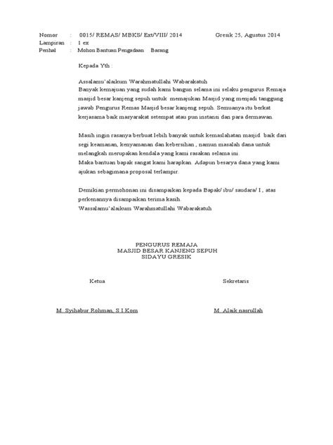 Contoh Proposal Pengadaan