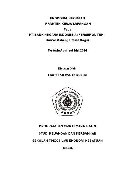 Contoh Proposal Pengajuan Jasmas