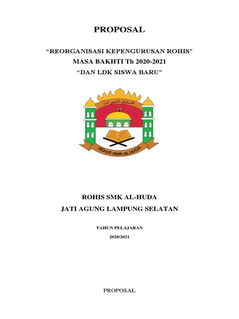 Contoh Proposal Rohis