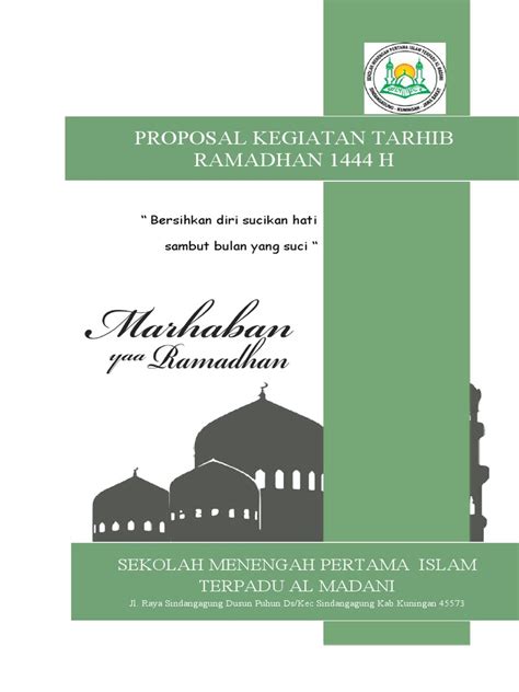 Contoh Proposal Tarhib Ramadhan