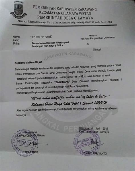 Contoh Proposal Thr