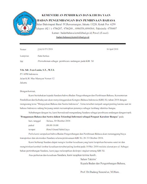Contoh Proposal Tidak Resmi