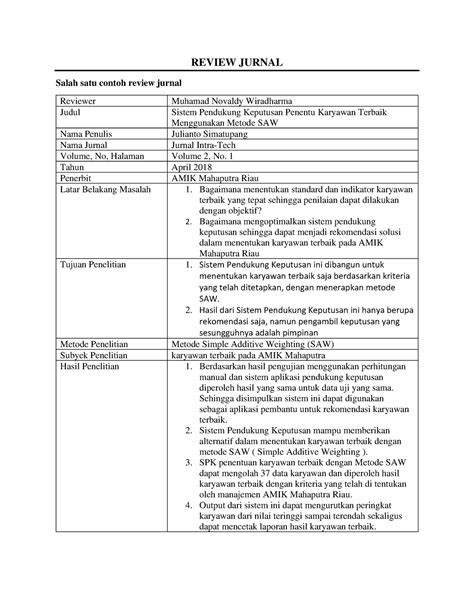 Contoh Review Jurnal Image Processing