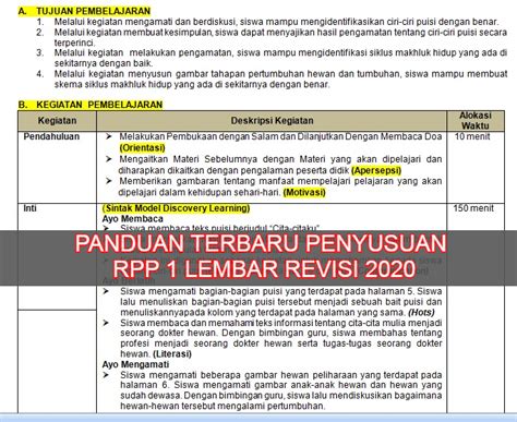 Contoh Rpp Terbaru 2020