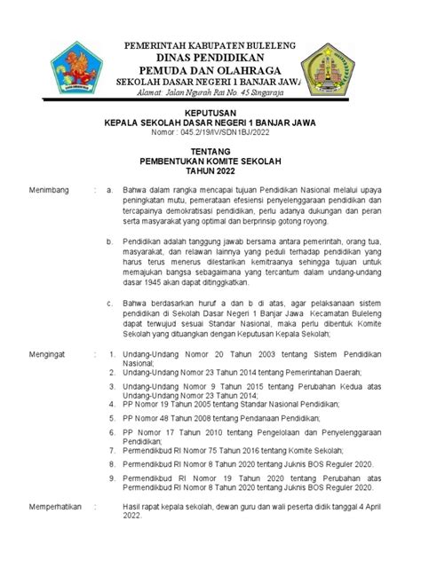 Contoh Sk Komite