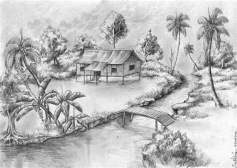 Contoh Sketsa Lukisan