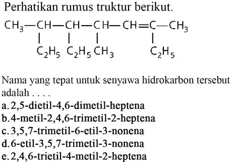 Contoh Soal Alkena