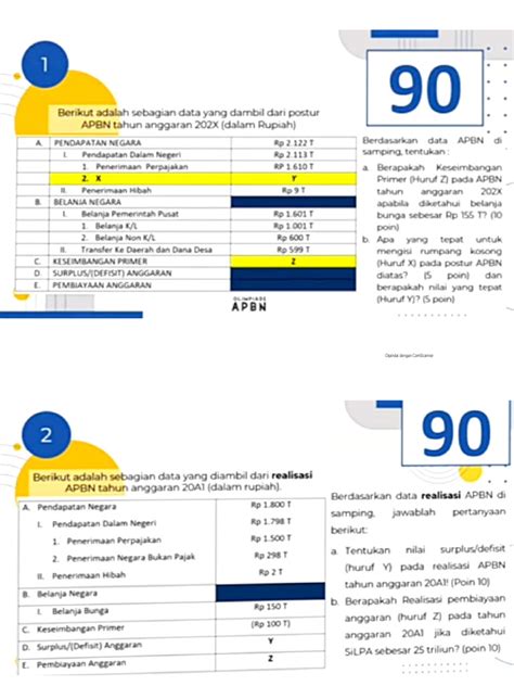 Contoh Soal Apbn Essay