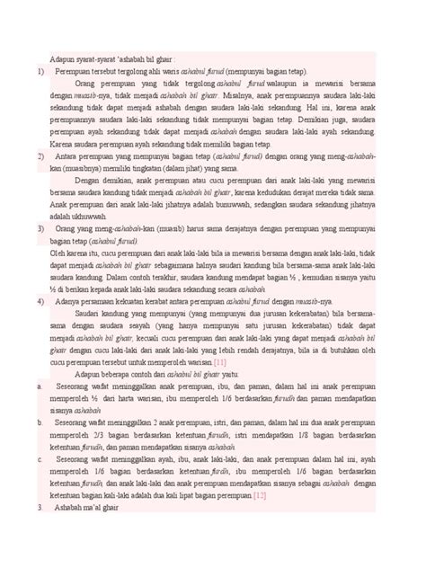 Contoh Soal Ashabah