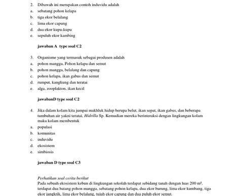 Contoh Soal C2 Ekonomi