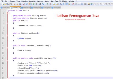 Contoh Soal Coding Java