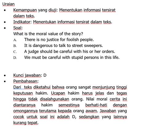 Contoh Soal Dan Pembahasan Narrative Text