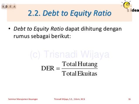 Contoh Soal Debt To Equity Ratio