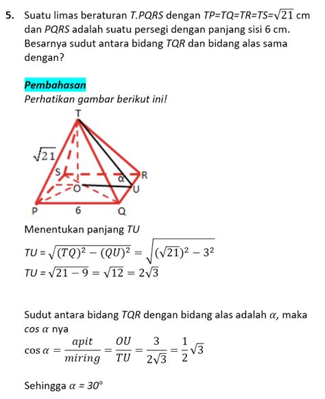 Contoh Soal Dimensi 3