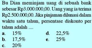 Contoh Soal Diskonto