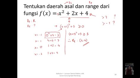 Contoh Soal Domain Dan Range Kalkulus
