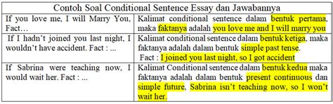 Contoh Soal Essay Conditional Sentence Type 2