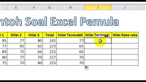 Contoh Soal Excel Administrasi Perkantoran