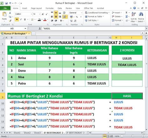 Contoh Soal Excel If Bertingkat
