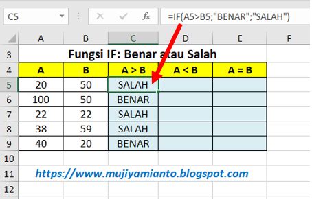 Contoh Soal Excel Logika If