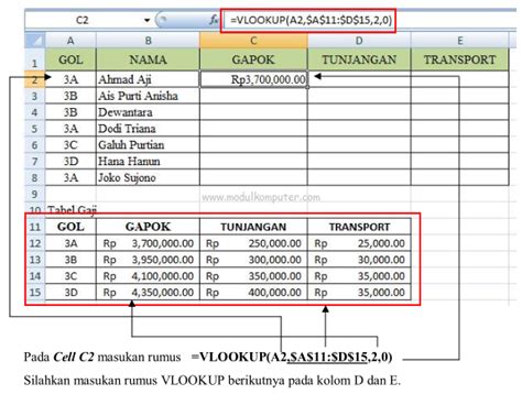 Contoh Soal Excel Vlookup