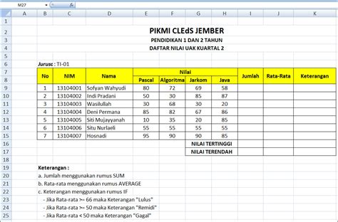 Contoh Soal If Excel
