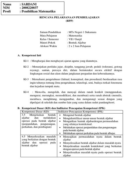 Contoh Soal Matematika Untuk Problem Based Learning