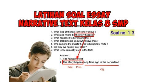 Contoh Soal Narrative Text Essay