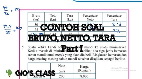 Contoh Soal Netto