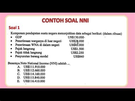 Contoh Soal Nni
