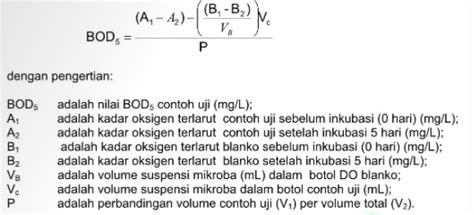 Contoh Soal Perhitungan Bod Dan Cod