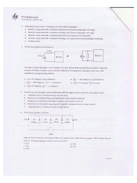 Contoh Soal Pln
