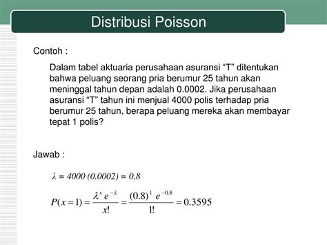 Contoh Soal Poisson
