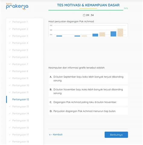 Contoh Soal Prakerja