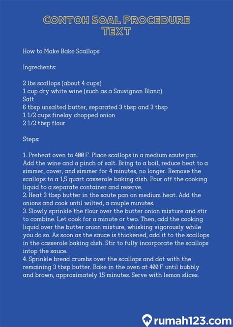 Contoh Soal Procedure Text Essay