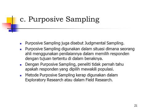 Contoh Soal Purposive Sampling