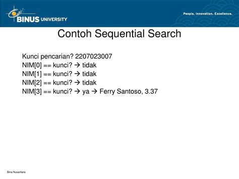 Contoh Soal Sequential Search