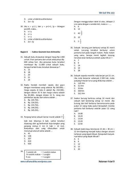 Contoh Soal TPA