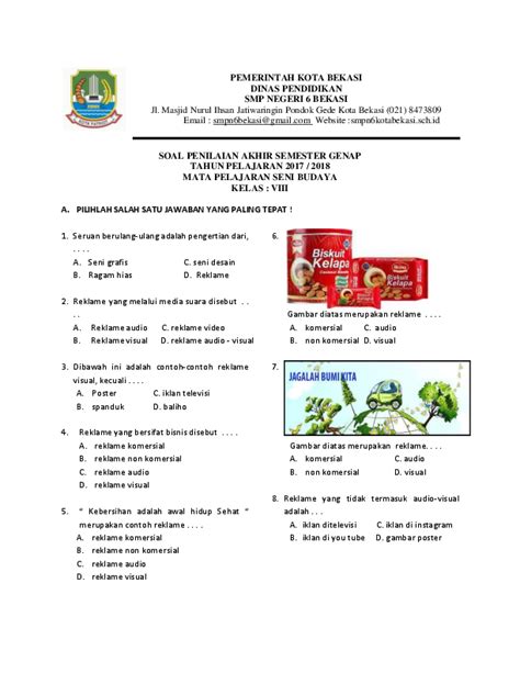 Contoh Soal Tentang Poster