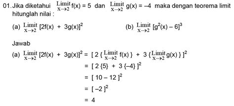Contoh Soal Teorema Limit
